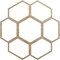 Ekena Millwork Florin Wood Fretwork Pierced Ceiling Medallion, Hickory, 22"OD x 9 3/8"ID x 1/4"T CMWP22X22X0250FOHI - alternate 1